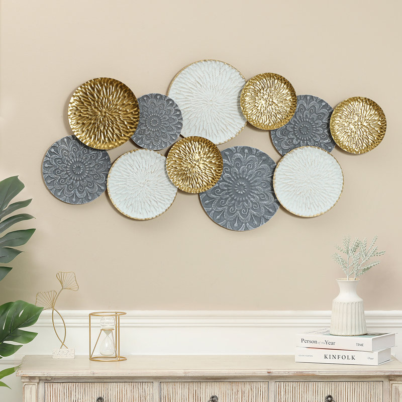 Willa Arlo™ Interiors Gold Modern Abstract Wall Decor on Metal & Reviews |  Wayfair